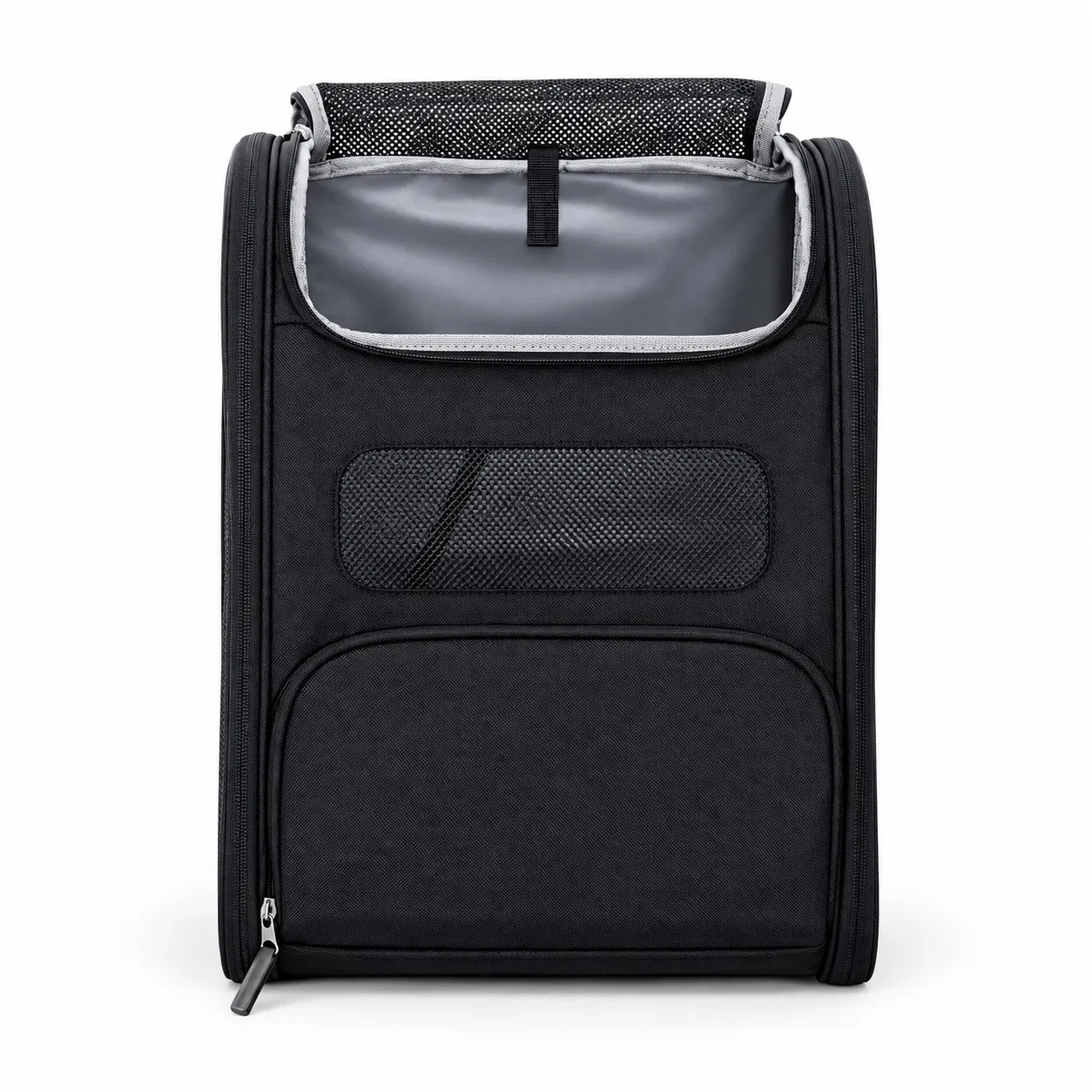 Logo Breathable Oxford Pet Backpack Carrier with Mesh Lining