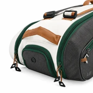 Custom Nylon Tennis Racket Bag with Separate Shoe Compartment and Carry Straps