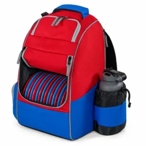 Custom Disc Golf Backpack with Front Disc Storage and Bottle Pocket