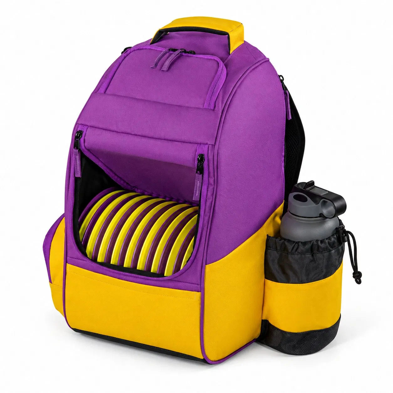 Custom Logo Disc Golf Backpack with Multiple Storage Pockets and Reinforced Structure