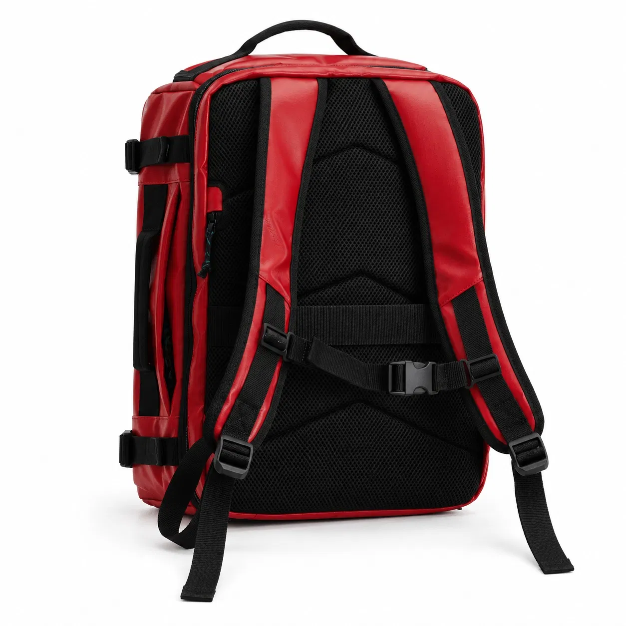 Custom Travel Backpack with Clamshell Opening and Side Compression Straps