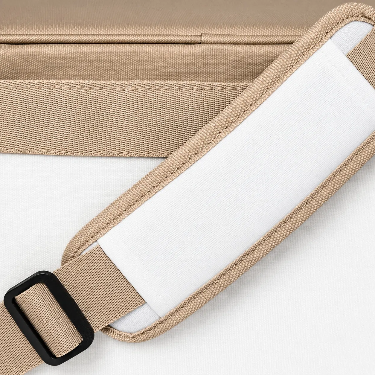 Custom Two Tone Lunch Cooler Bag with Padded Shoulder Strap