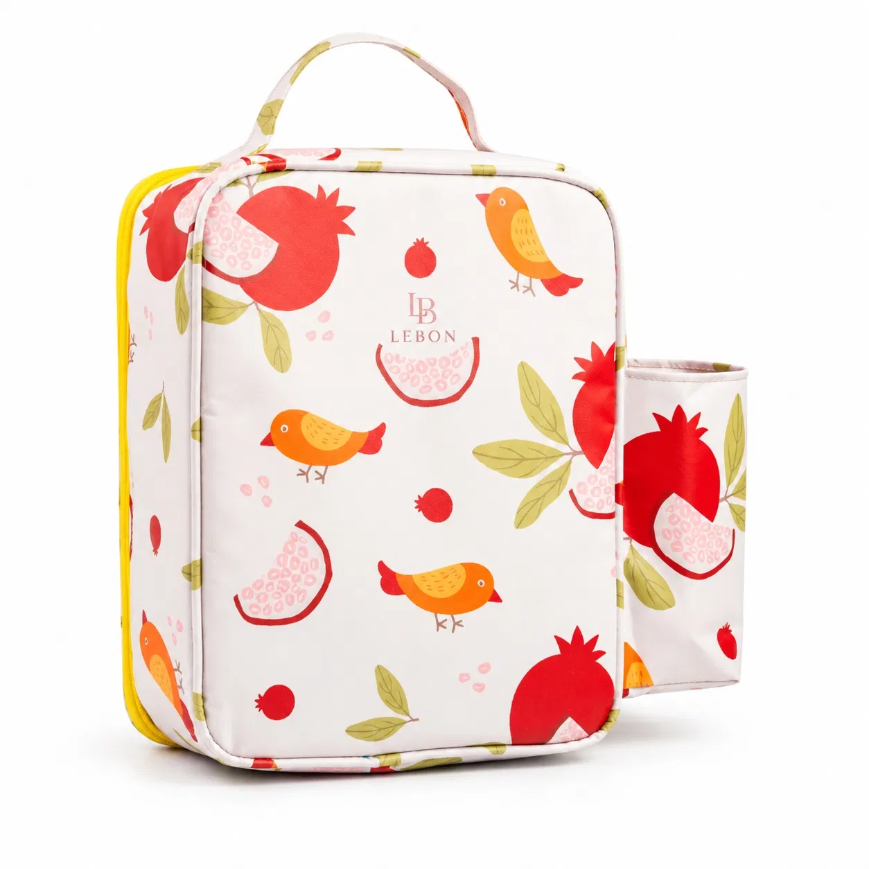 Custom Printed Kids Insulated Lunch Tote Bag with Side Bottle Pocket