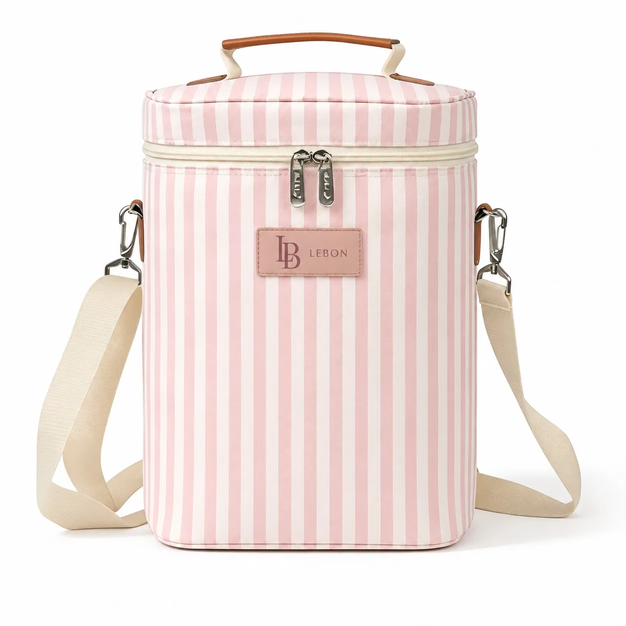 Custom Polyester Wine Cooler Bag with Carry Handle and Shoulder Strap