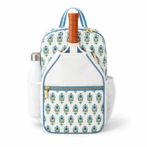 Custom Logo Floral Polyester Sports Racket Bag for Women Tennis Gear
