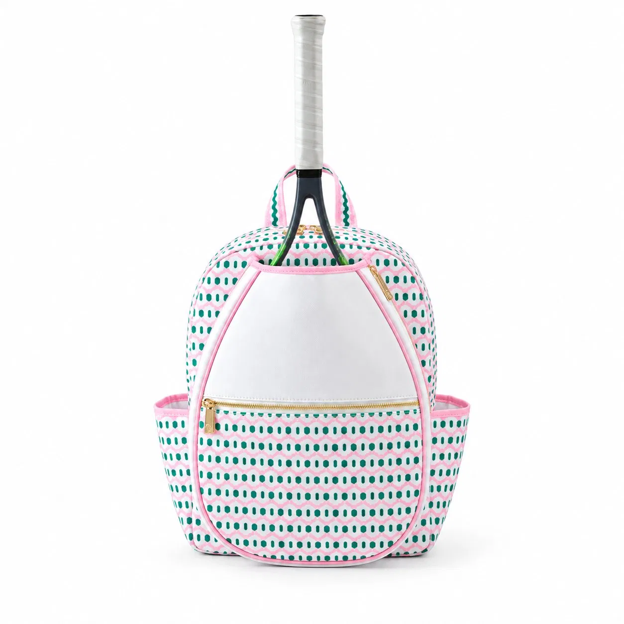 Custom Logo Floral Polyester Sports Racket Bag for Women Tennis Gear