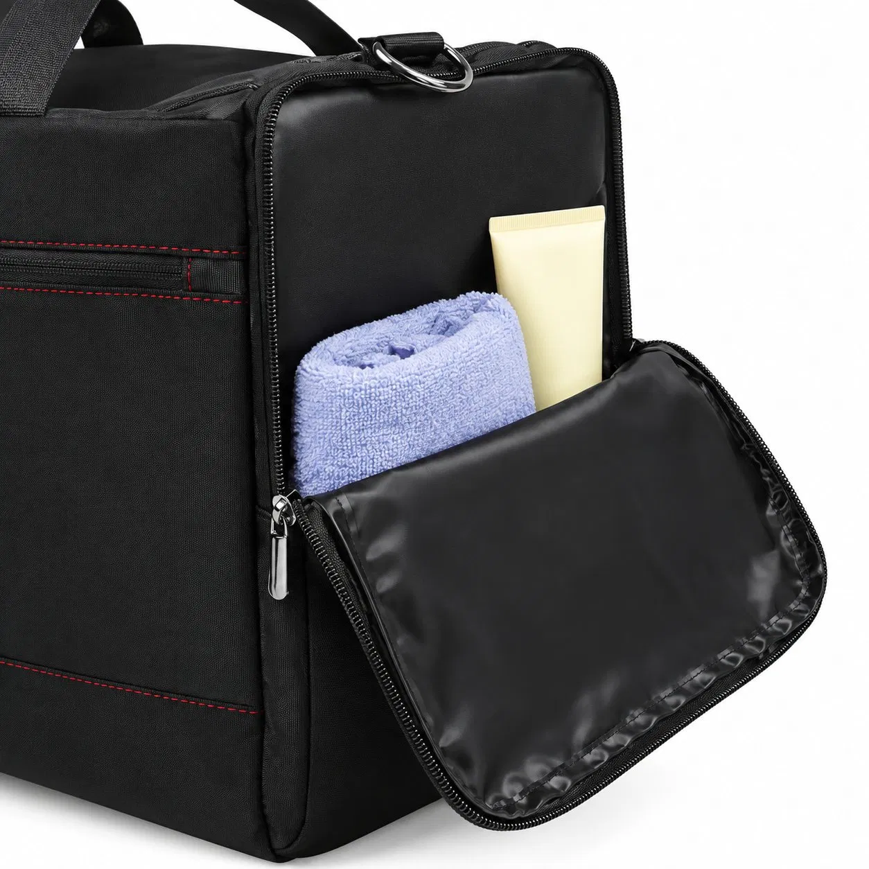 Polyester Sneaker Travel Duffel Bag with Adjustable Dividers