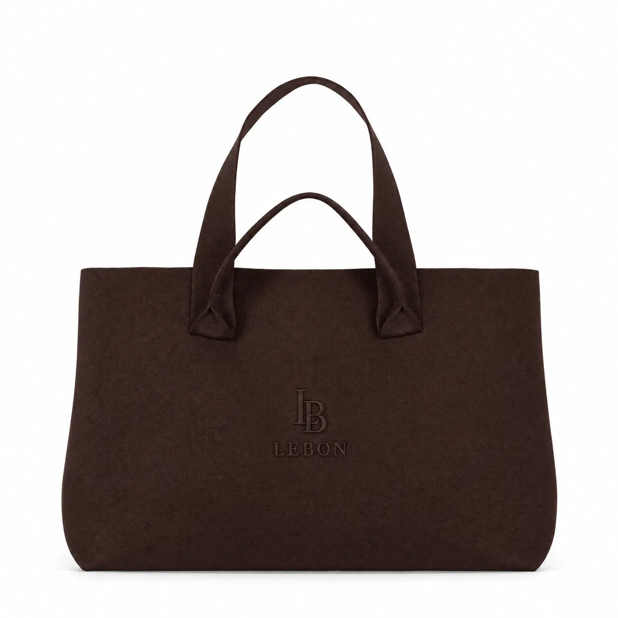 Jacquard Knit Tote Bag with Carry Handles and Shoulder Straps
