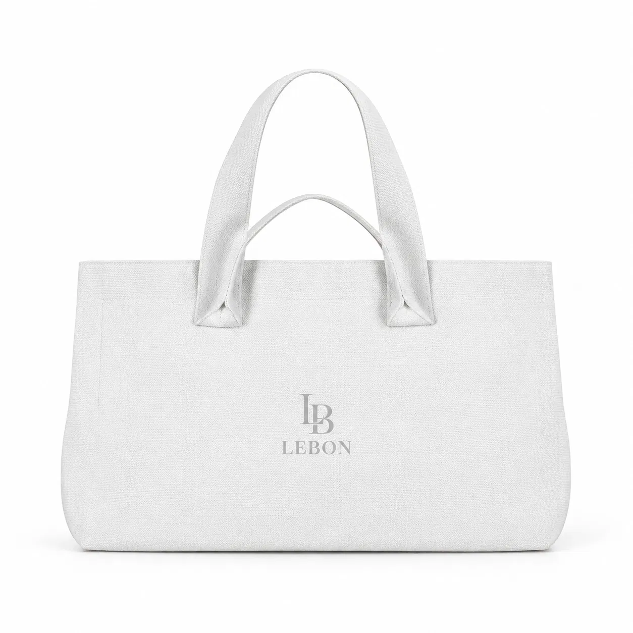 Jacquard Knit Tote Bag with Carry Handles and Shoulder Straps