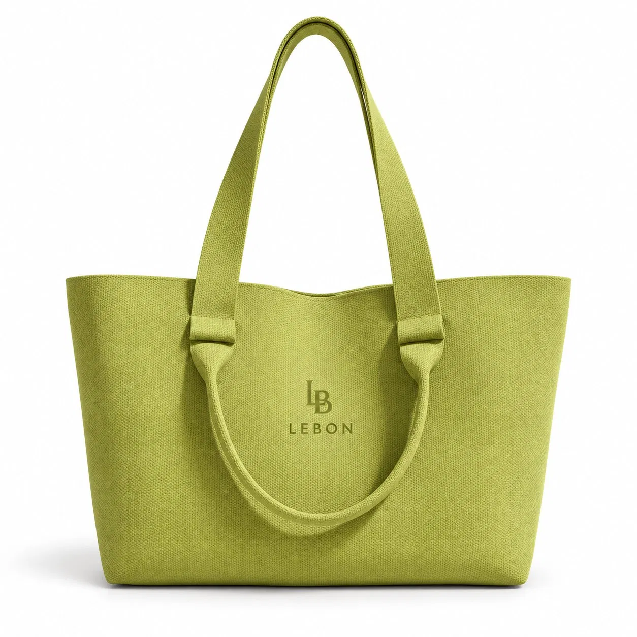 Logo Jacquard Knitted Tote Bag with Open Top