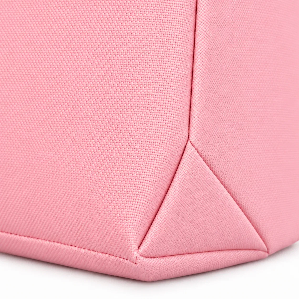 Custom Pink Open Top Tote Bag with Dual Handles and Gussets
