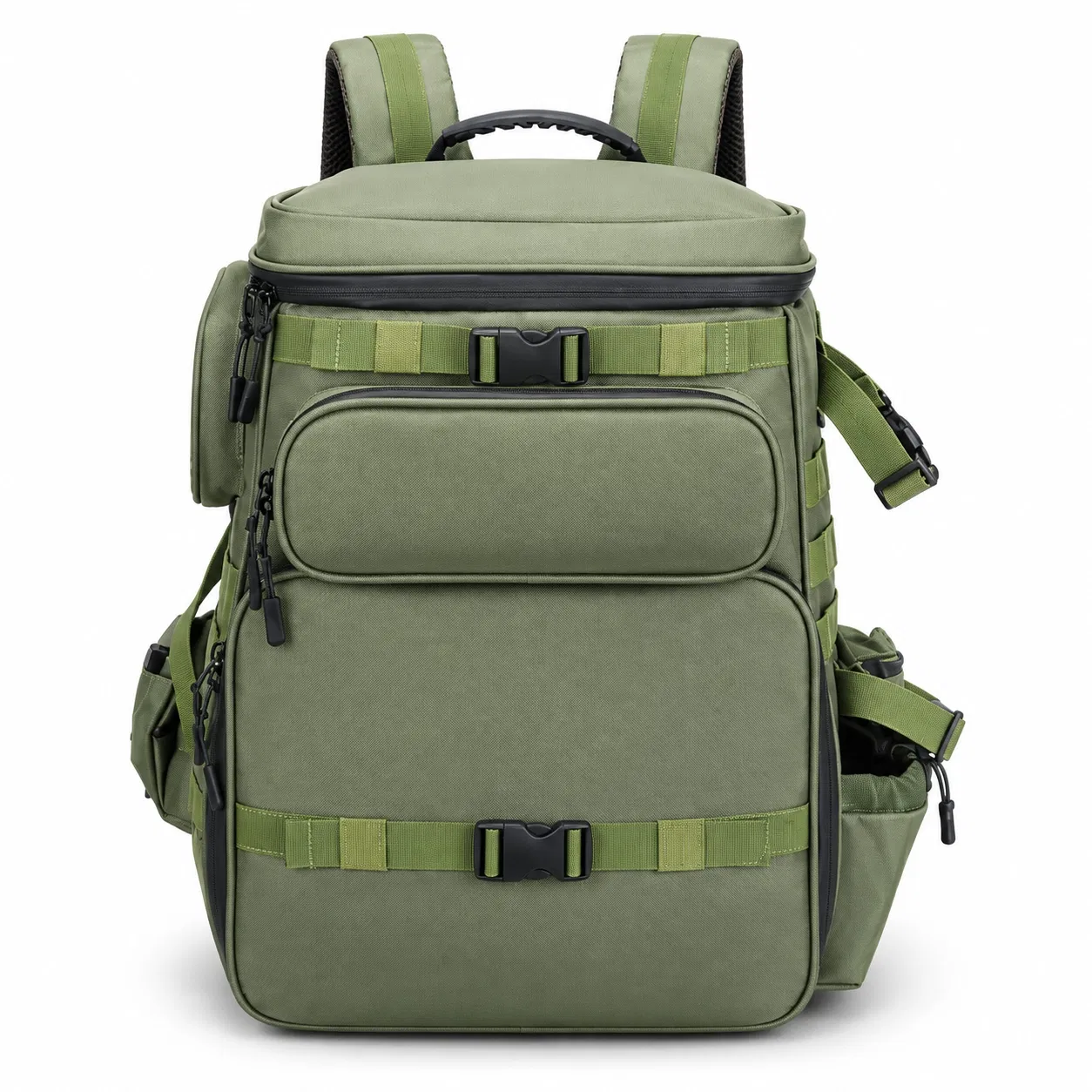 Custom Polyester Camera Backpack with Adjustable Interior and Zipper for Photography Gear