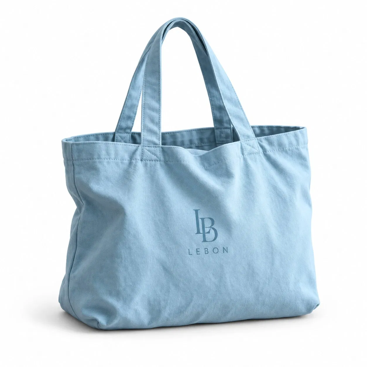 Foldable Canvas Grocery Tote Bag with Zipper