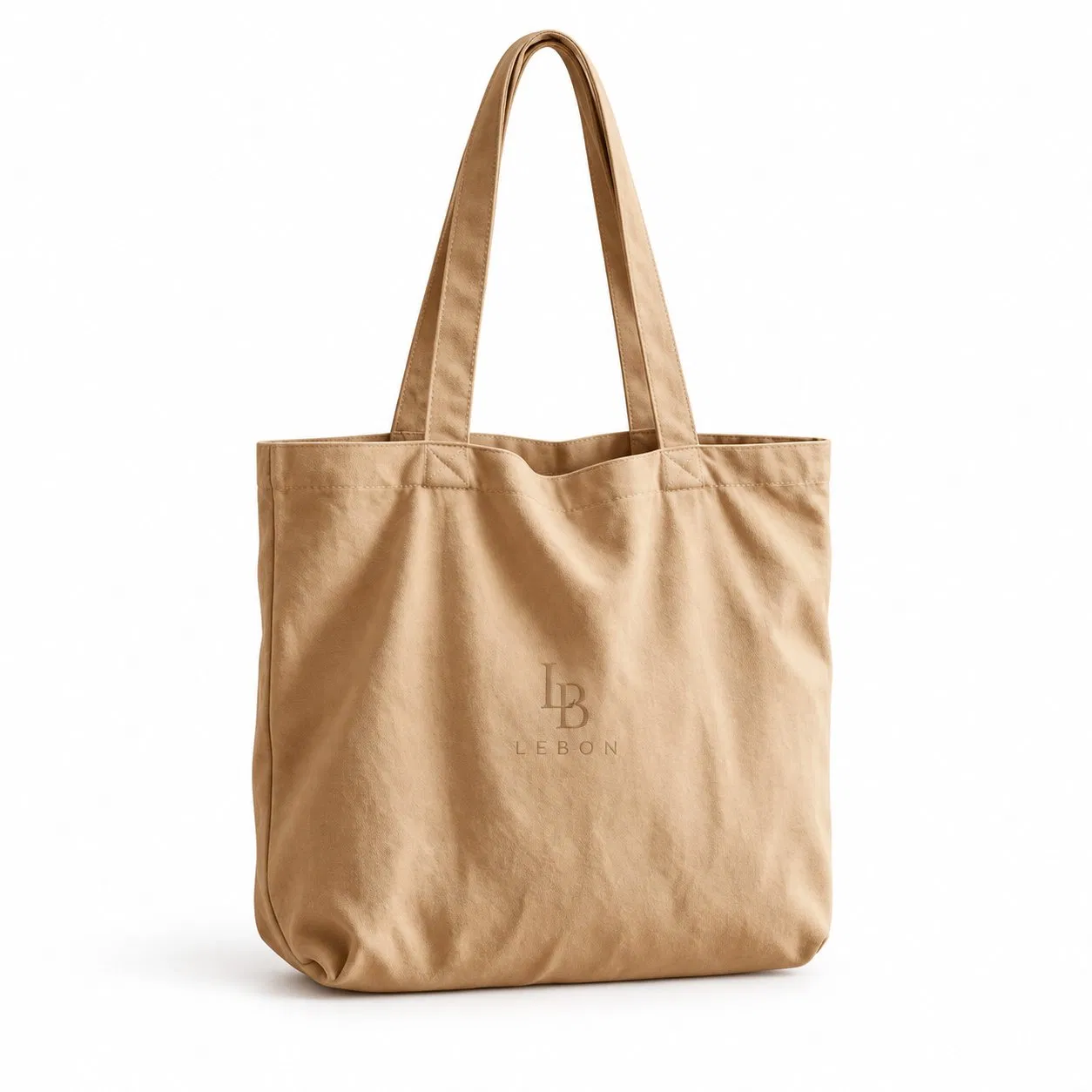Foldable Canvas Grocery Tote Bag with Zipper