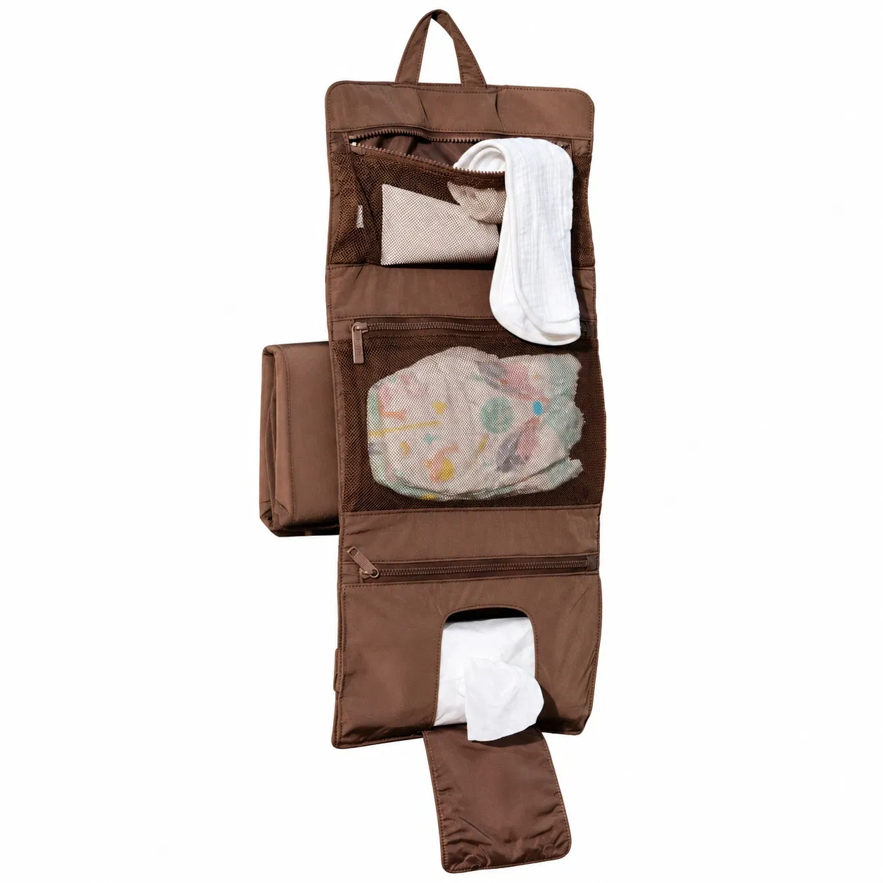 Lebon Foldable Diaper Changing Pad Organizer with Wipe Pocket