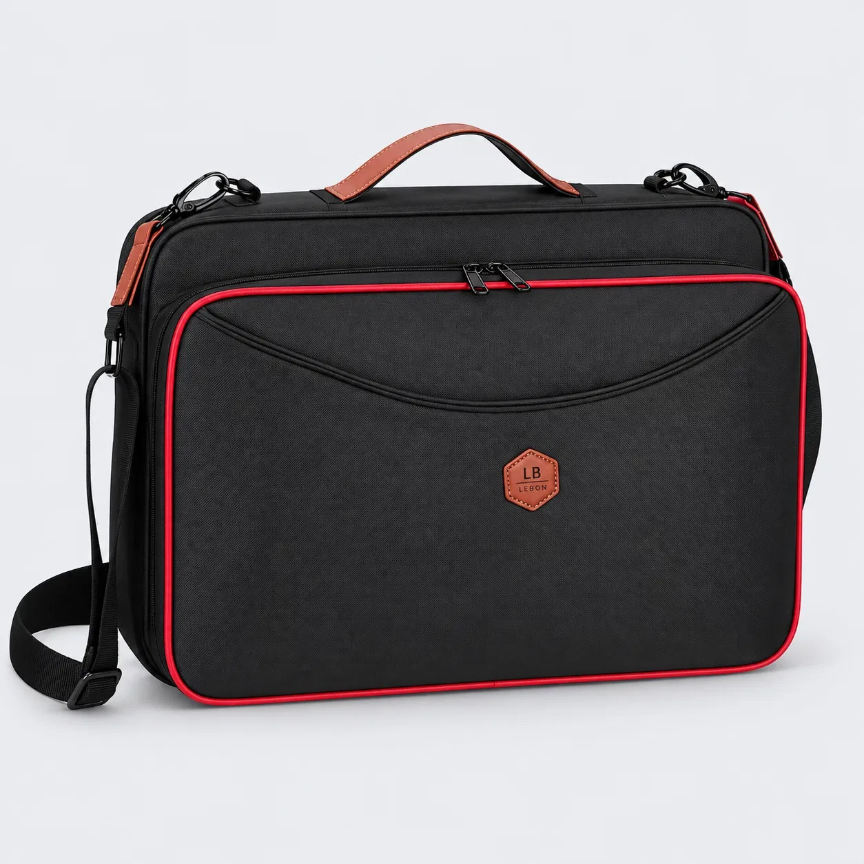 Custom Polyester Business Laptop Backpack with Carry Handle and Organizer Compartments