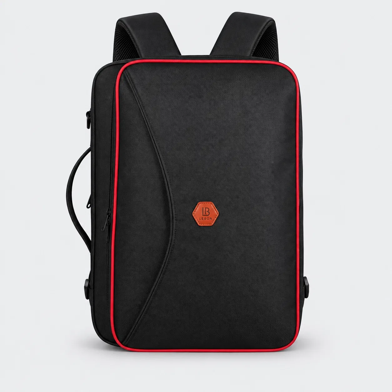 Custom Polyester Business Laptop Backpack with Carry Handle and Organizer Compartments