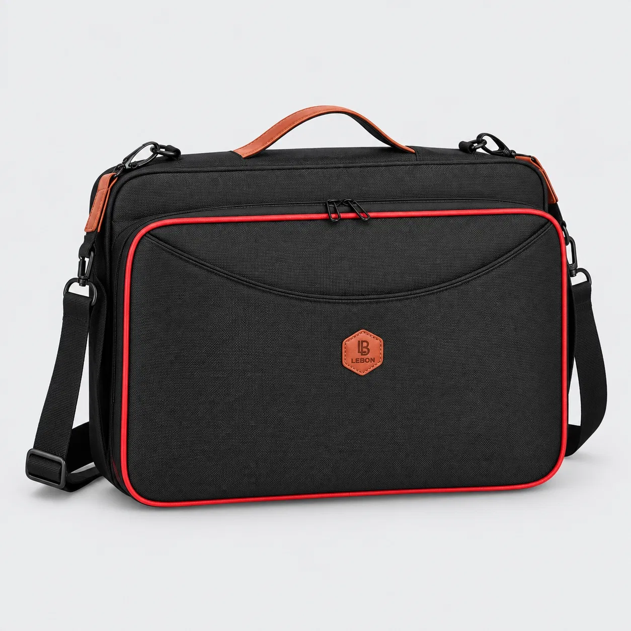 Custom Polyester Business Laptop Backpack with Carry Handle and Organizer Compartments