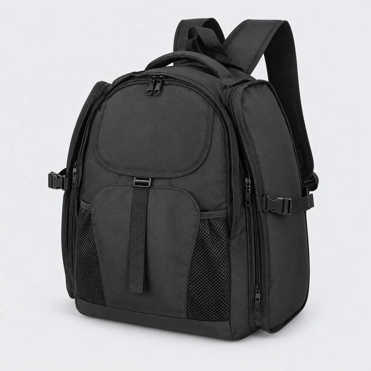 Custom Oxford Roller Skate Backpack with Side Compartments and Adjustable Straps