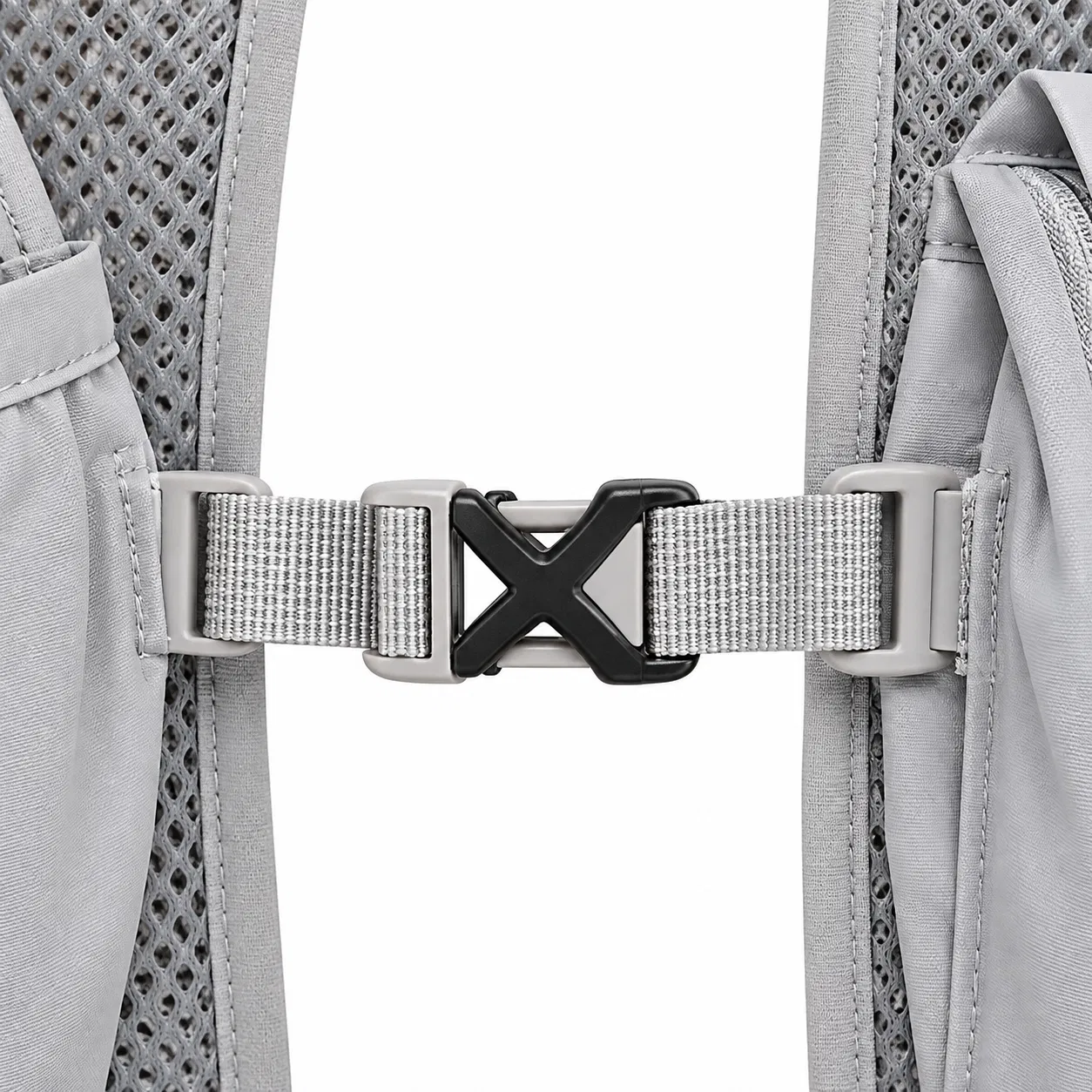 Custom Polyester Running Hydration Backpack with Mesh Straps and Chest Buckles