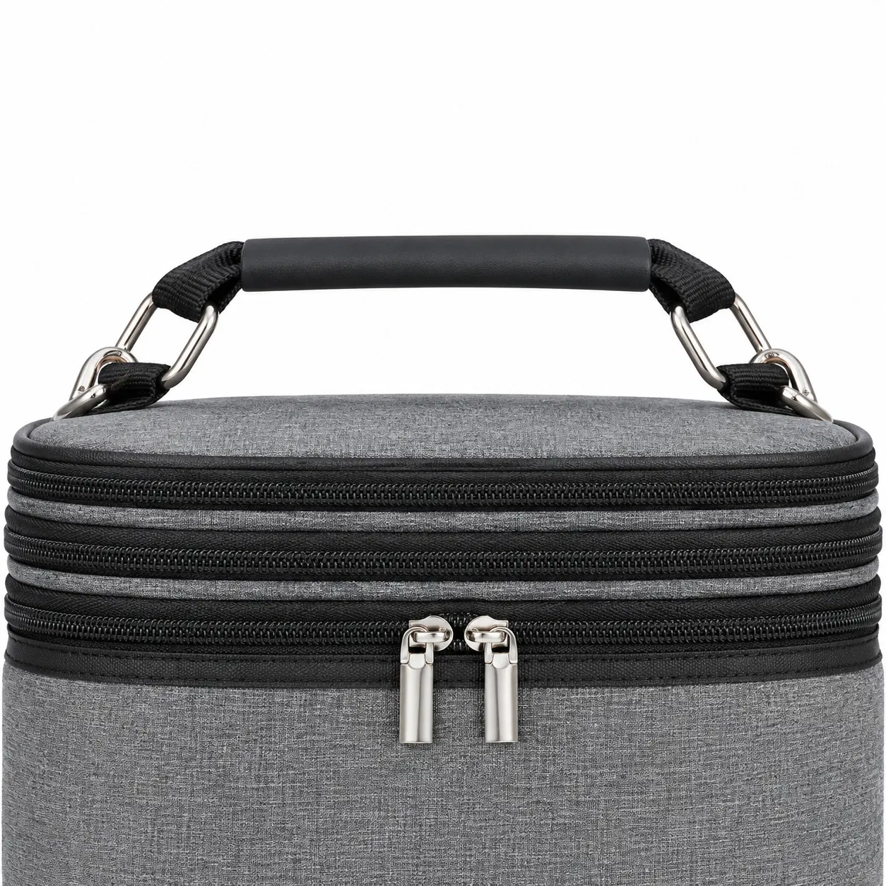 Lebon Expandable Polyester Wig Storage Bag with Handle and Shoulder Strap