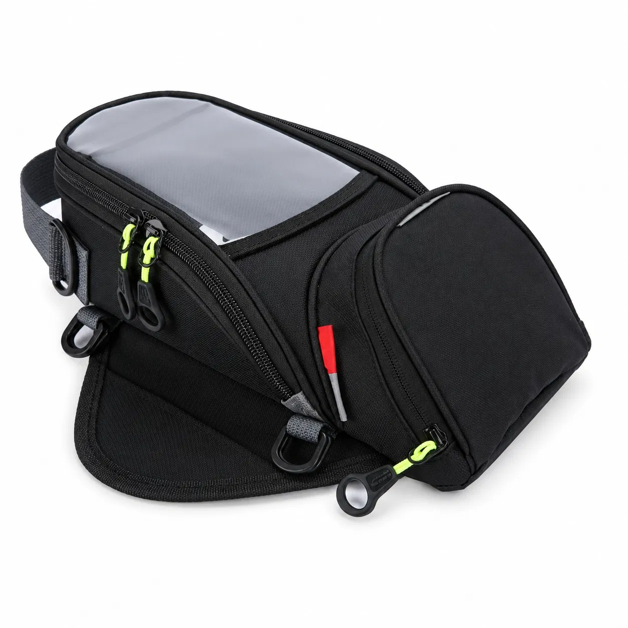 Lebon Motorcycle Tank Bag with Clear Phone Window and Detachable Shoulder Strap