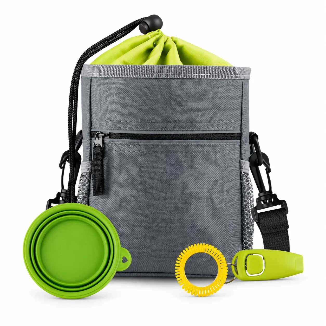 Custom Oxford Dog Treat Pouch with Drawstring and Waist Belt