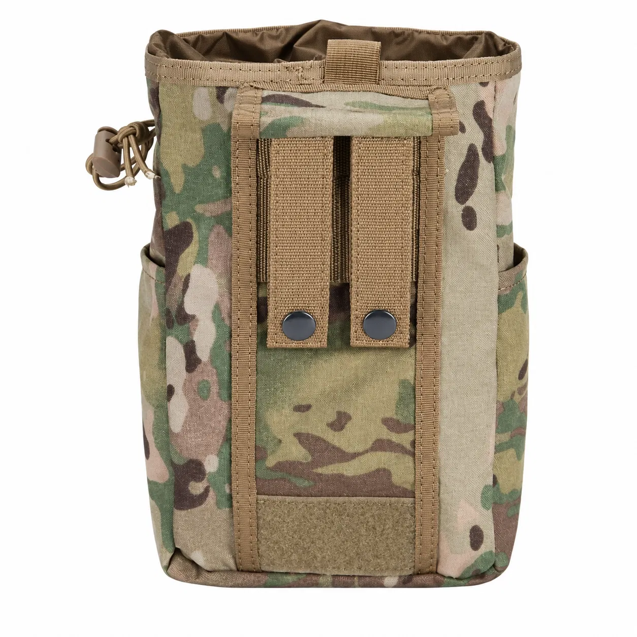 Lebon Foldable Camouflage Drawstring Utility Tool Pouch with Rear Attachment Straps