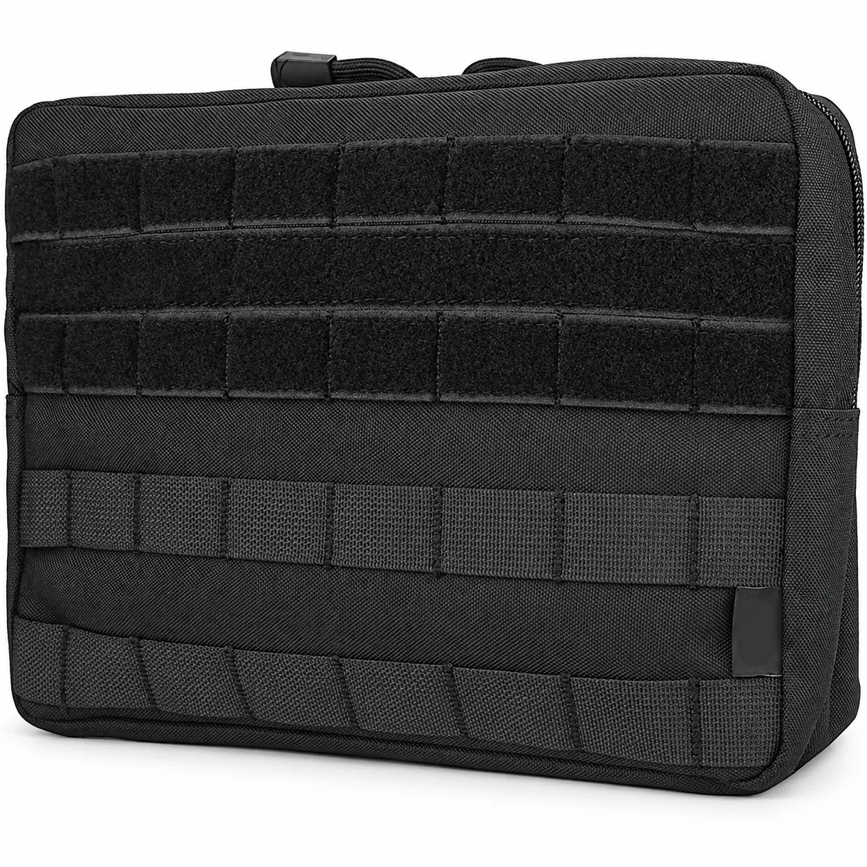 Polyester Tool Organizer Pouch with Rear Snap Straps and Front Webbing