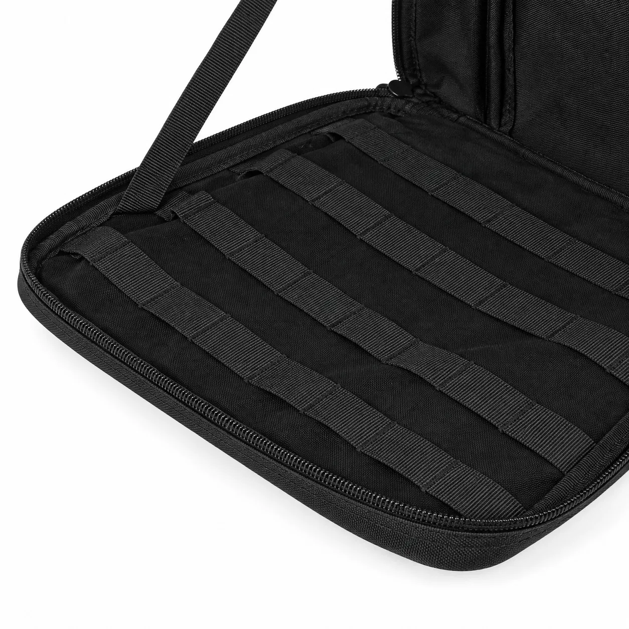 Black Polyester Tactical Patrol Organizer Bag for Car Front Seat
