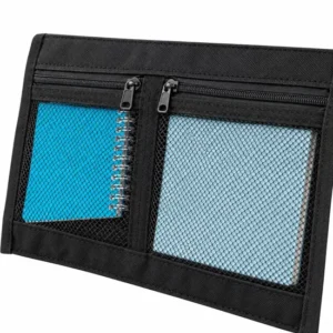 Black Polyester Tactical Patrol Organizer Bag for Car Front Seat