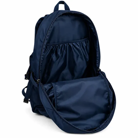 Custom Logo Nylon Hiking Backpack with Air Cushion Belt Zipper Closure and Adjustable Outdoor Travel Fit