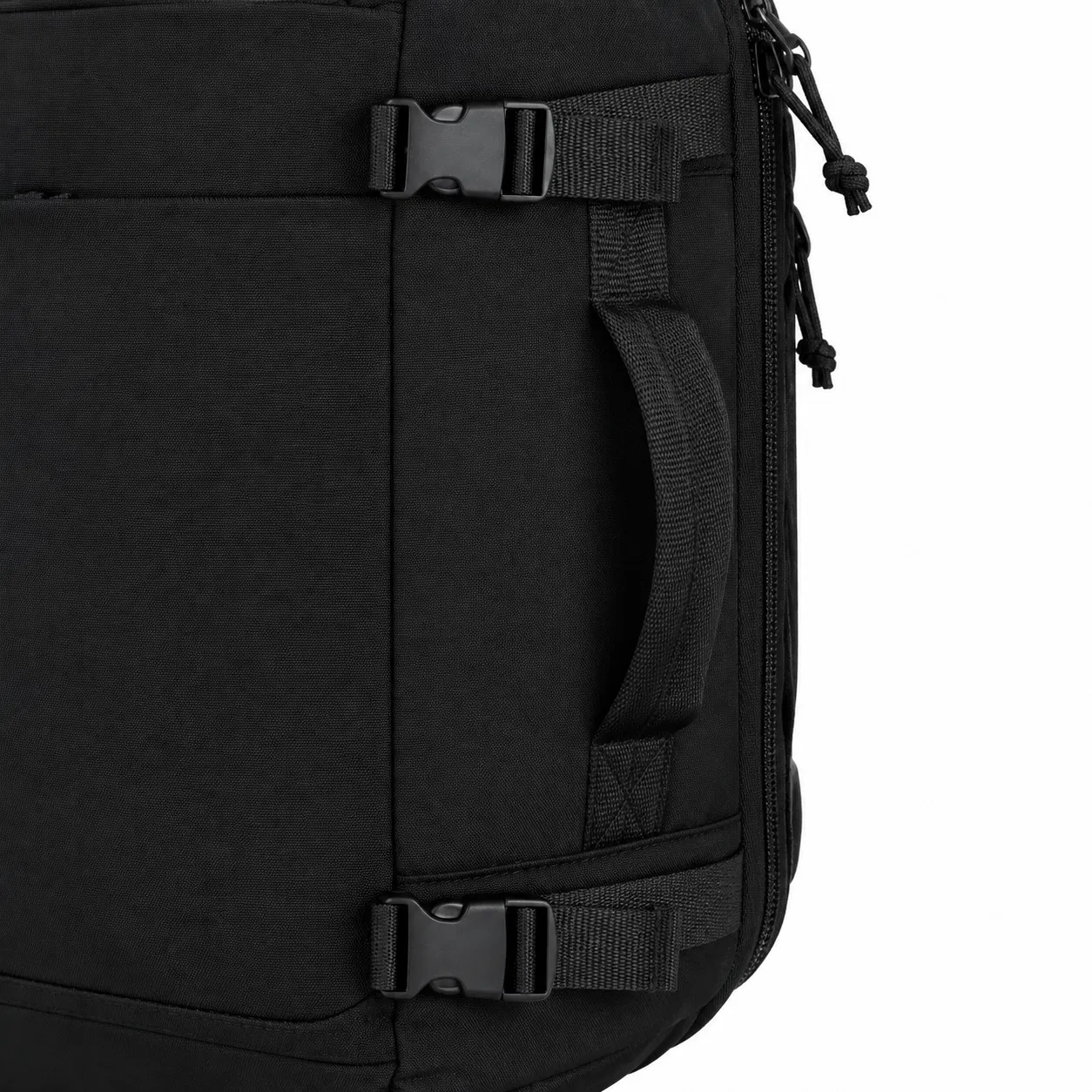 Custom Polyester Travel Backpack with Side Handle and Compression Buckles