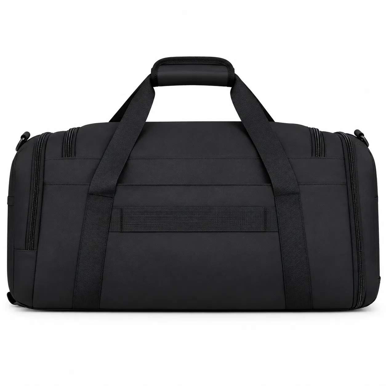 Nylon Overnight Travel Duffel Bag with Separate Shoe Pocket and Shoulder Strap