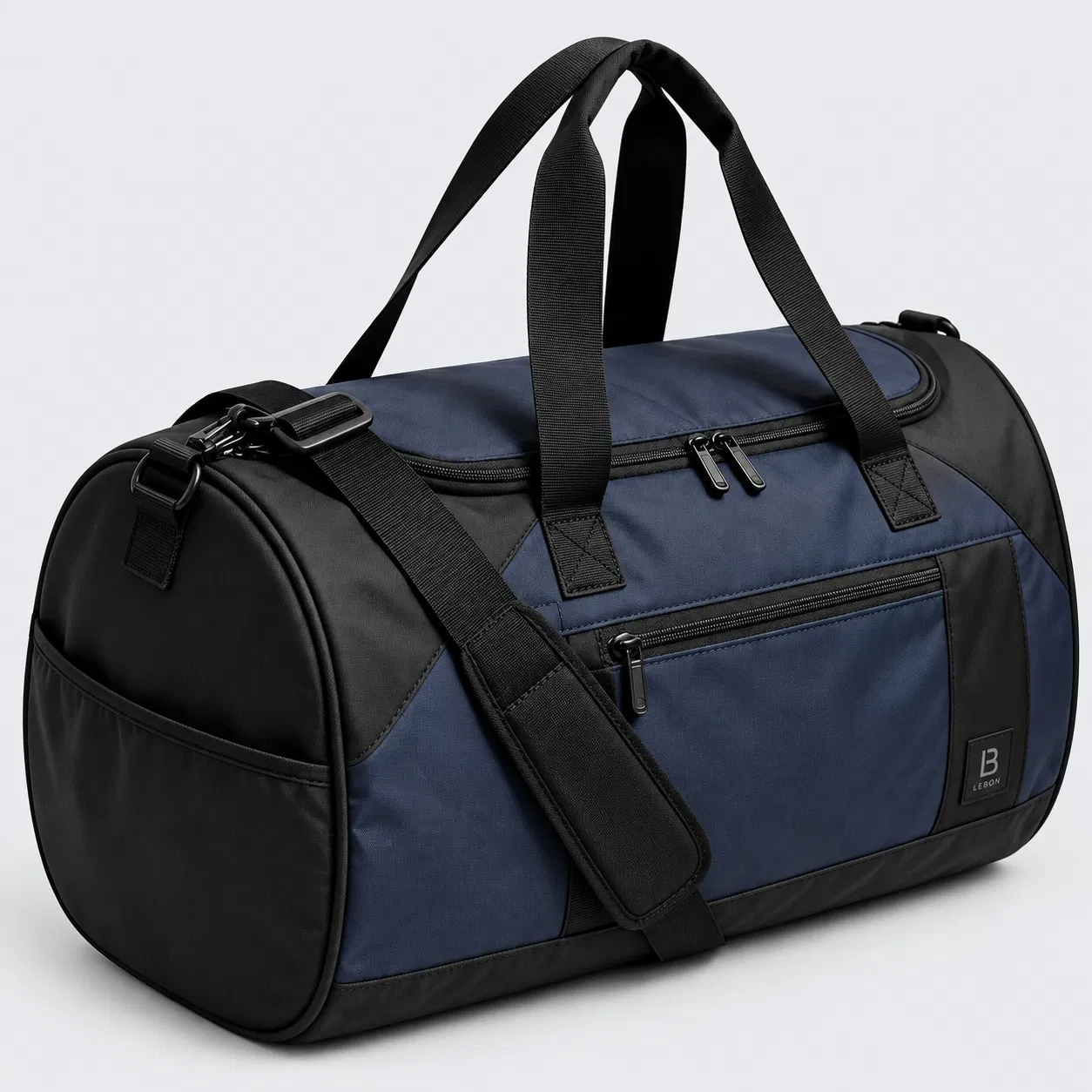 Polyester Gym Duffel Bag with Front Pocket and Adjustable Shoulder Strap