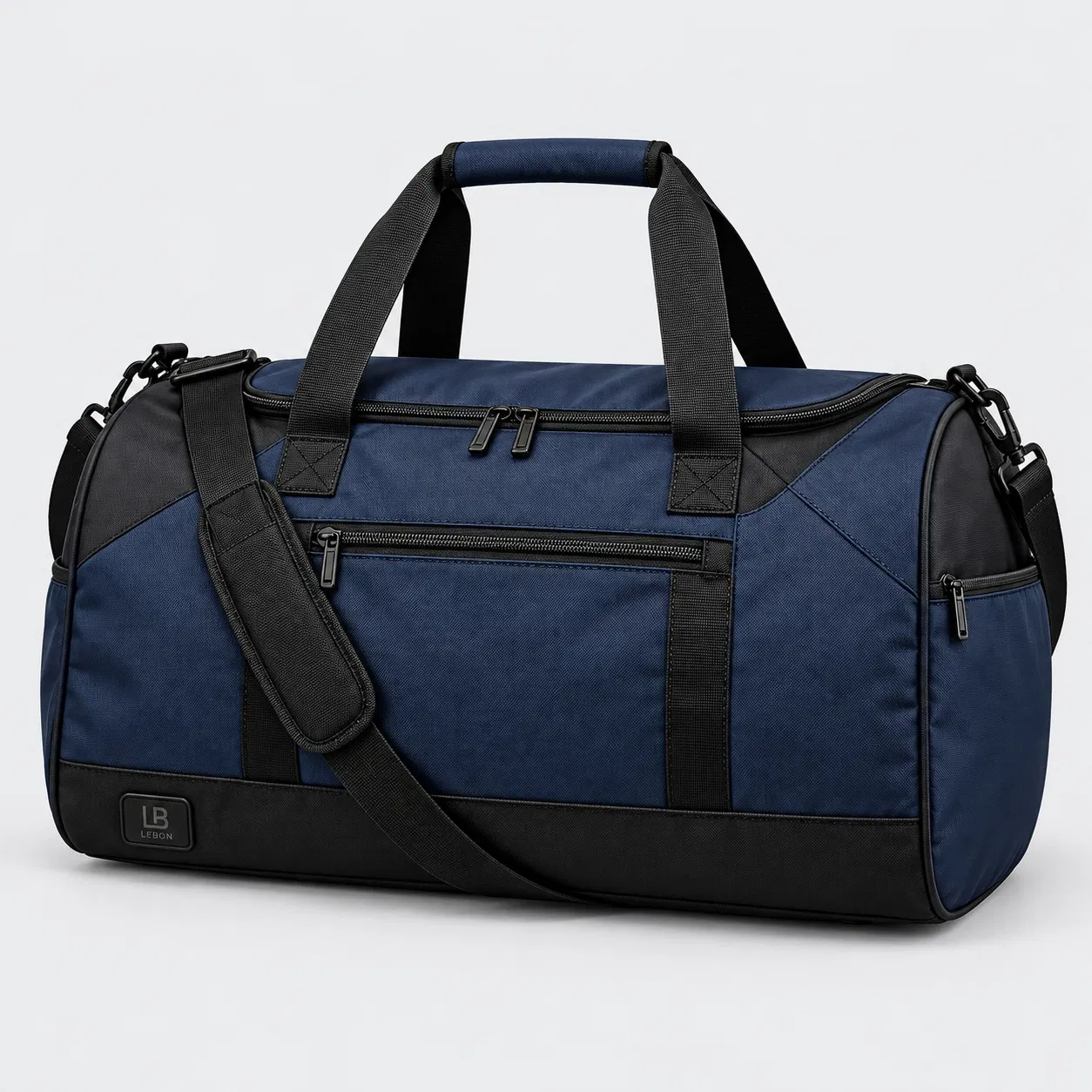 Polyester Gym Duffel Bag with Front Pocket and Adjustable Shoulder Strap