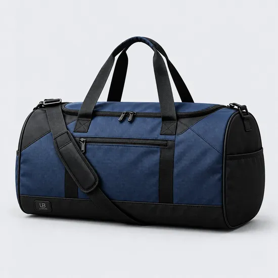 Polyester Gym Duffel Bag with Front Pocket and Adjustable Shoulder Strap