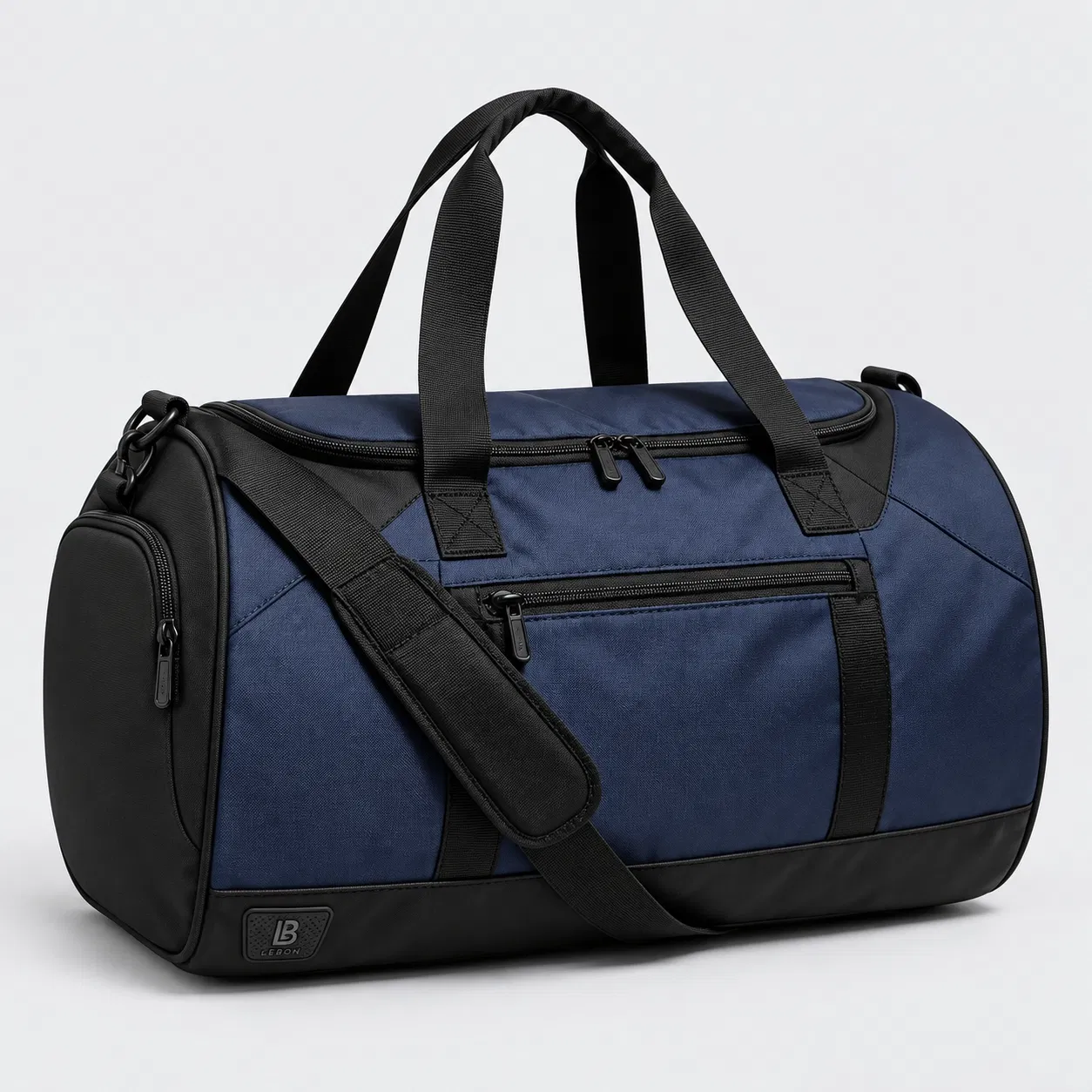 Polyester Gym Duffel Bag with Front Pocket and Adjustable Shoulder Strap