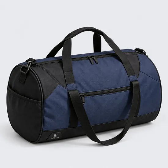 Polyester Gym Duffel Bag with Front Pocket and Adjustable Shoulder Strap