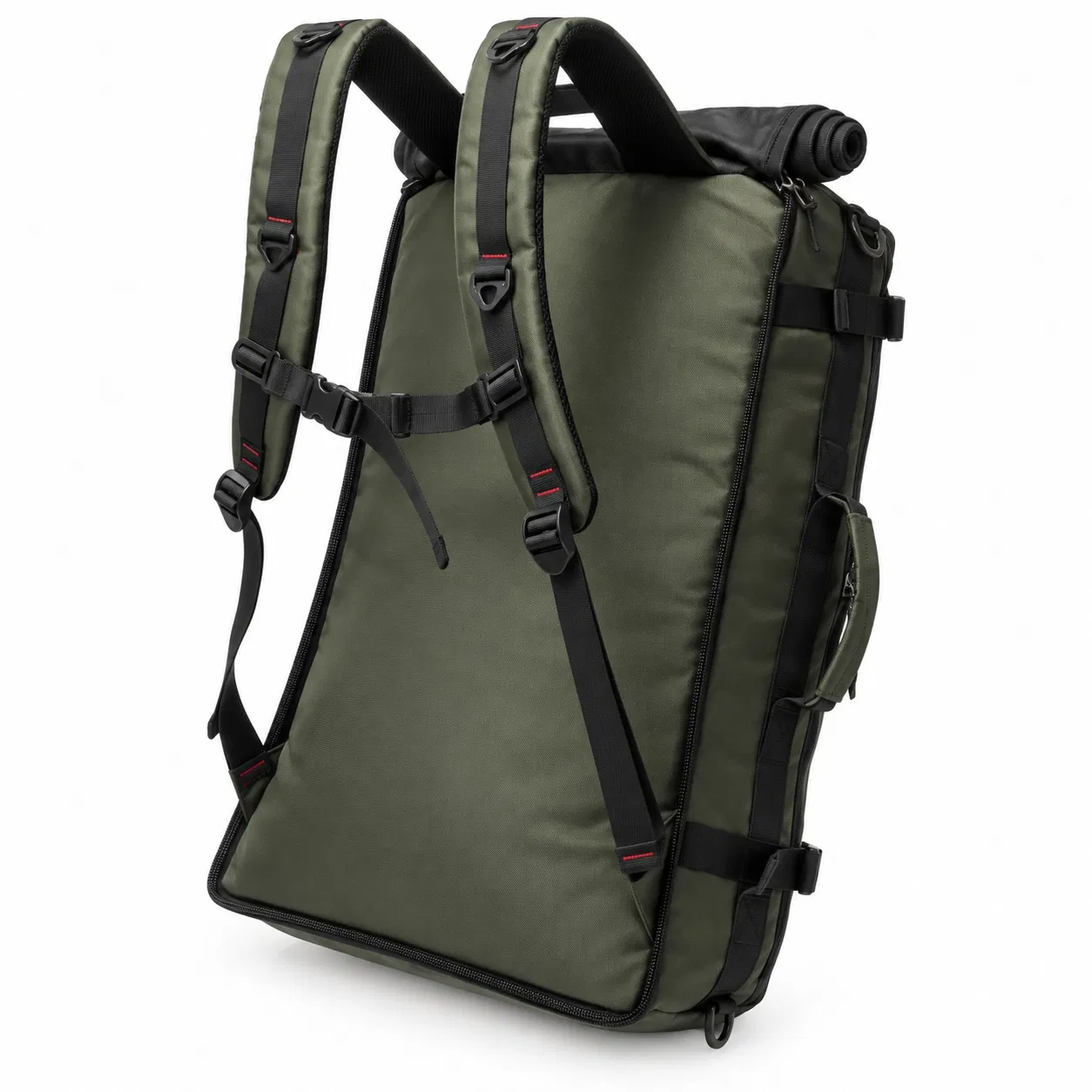 Custom Polyester Travel Duffel Backpack with Zipper for Gym and Outdoor Trips