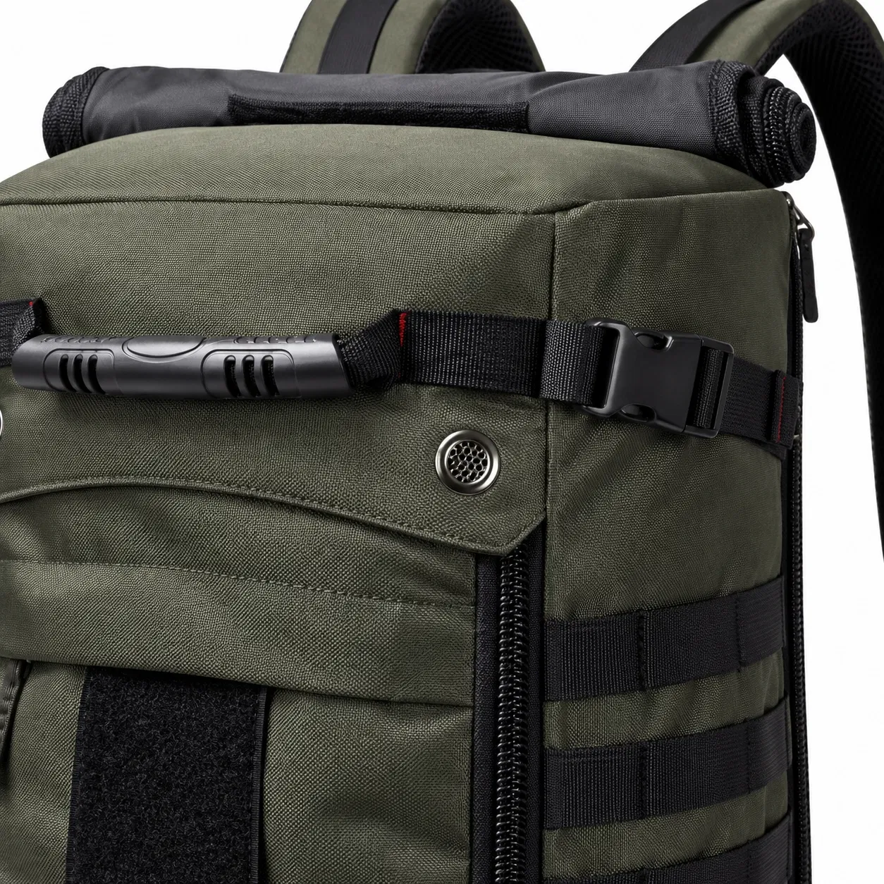 Custom Polyester Travel Duffel Backpack with Zipper for Gym and Outdoor Trips