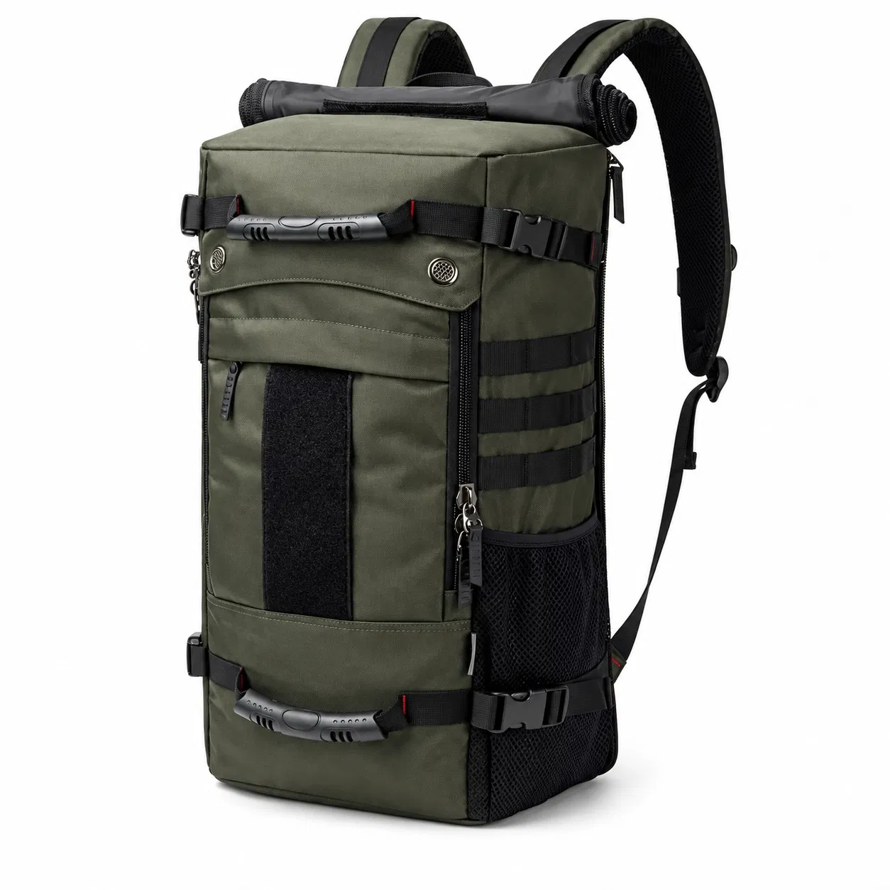 Custom Polyester Travel Duffel Backpack with Zipper for Gym and Outdoor Trips