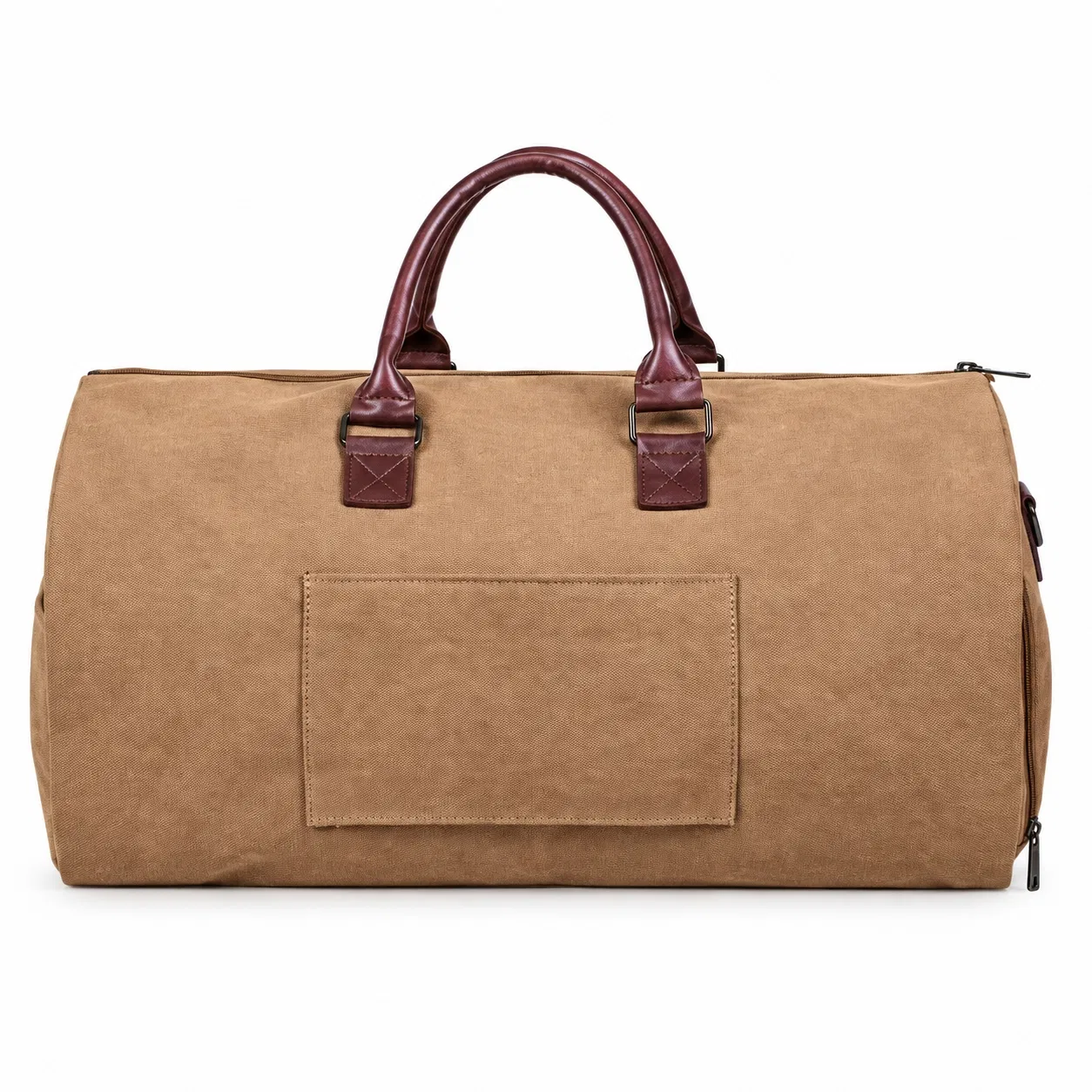 2 in 1 PU Garment Duffel Bag with Foldable Suit Cover