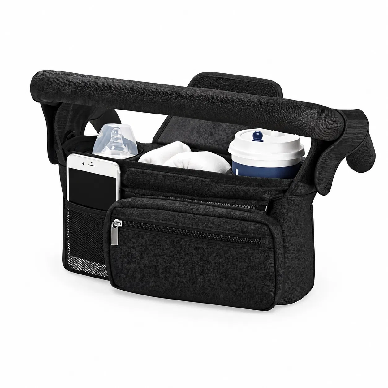 Custom Quilted Polyester Diaper Bag for Baby Essentials and Travel