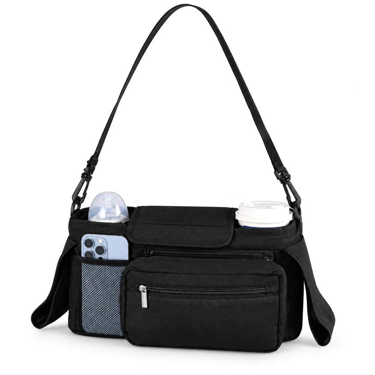 Custom Quilted Polyester Diaper Bag for Baby Essentials and Travel