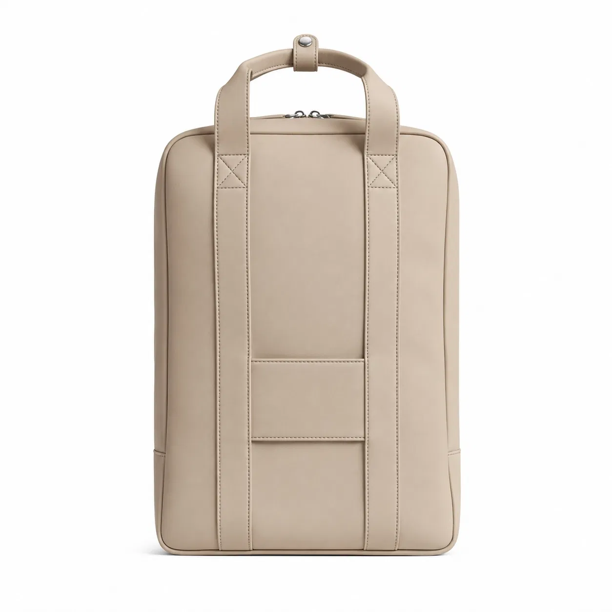 Womens Waterproof Leather 15.6 Inch Laptop Backpack with Zipper and Soft Handle