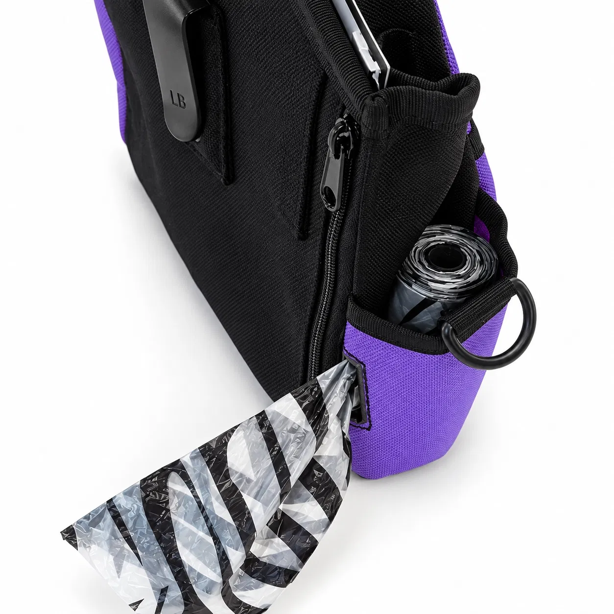 Dog Training Treat Pouch with Zipper Pocket and Carry Strap