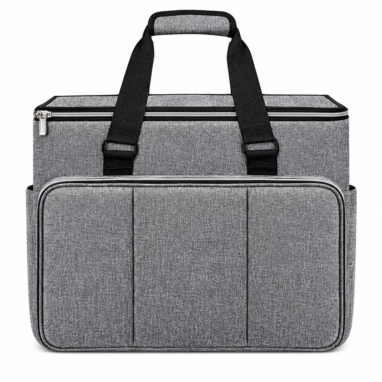 Custom Polyester Knitting Bag Yarn Storage Tote with Crochet Hook Organizer