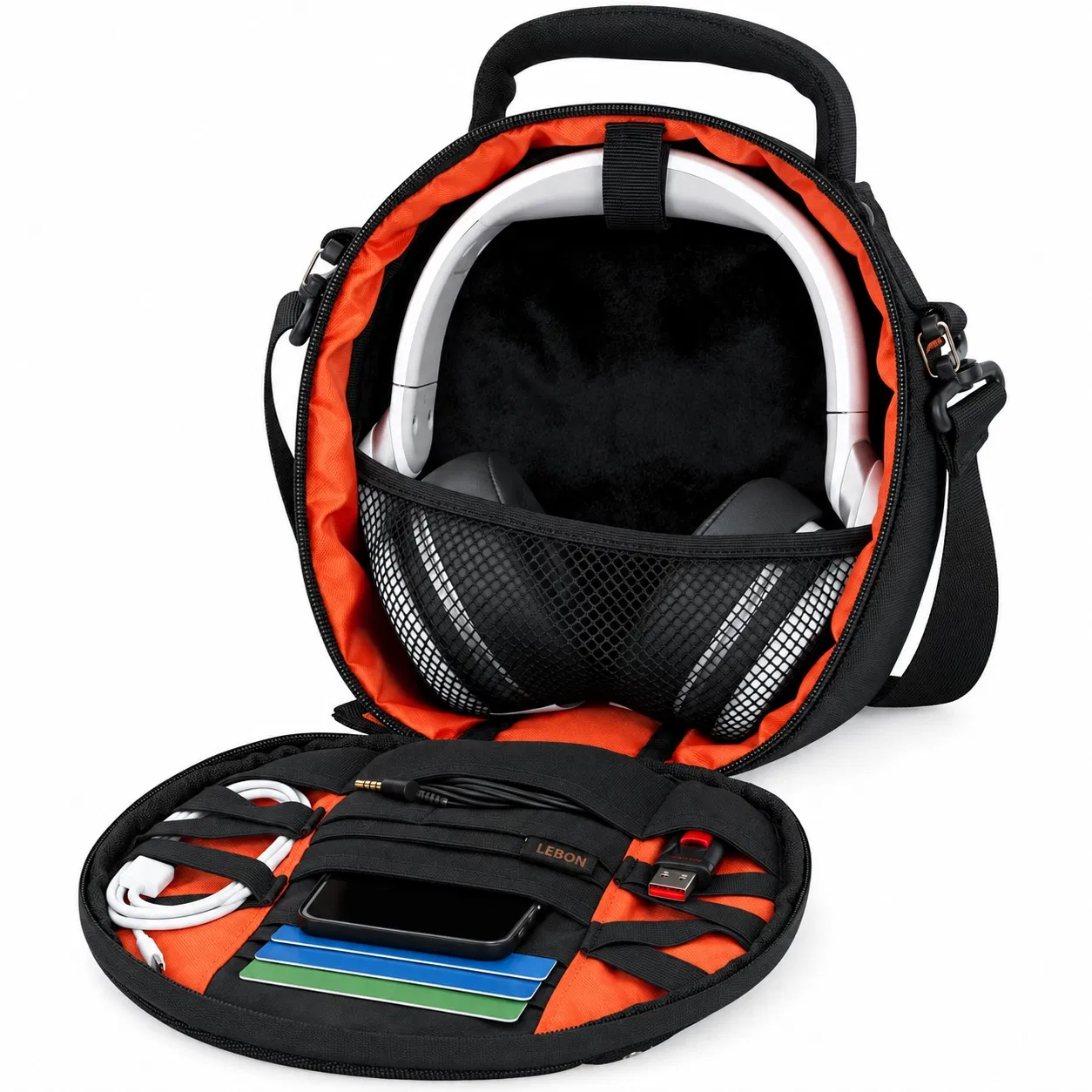 Custom Padded DJ Headphone and Aviation Headset Travel Carrying Case