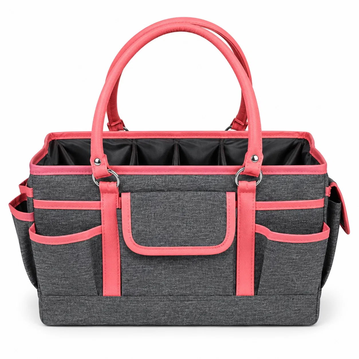 Custom Polyester Craft Organizer Tote for Sewing and Scrapbooking Supplies